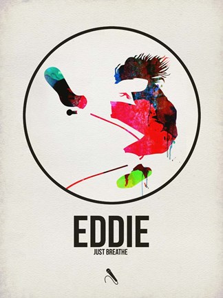 Framed Eddie Watercolor Print
