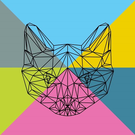 Framed Party Cat 2 Print