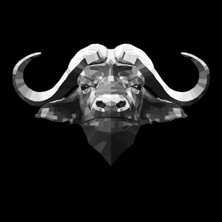 Framed Black Buffalo Print