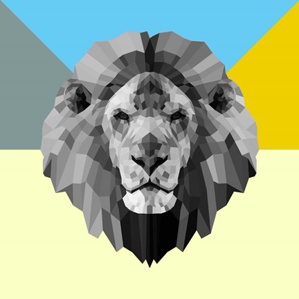 Framed Party Lion Print