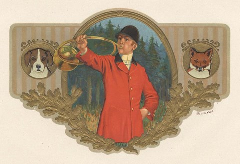 Framed Fox And Hound Print