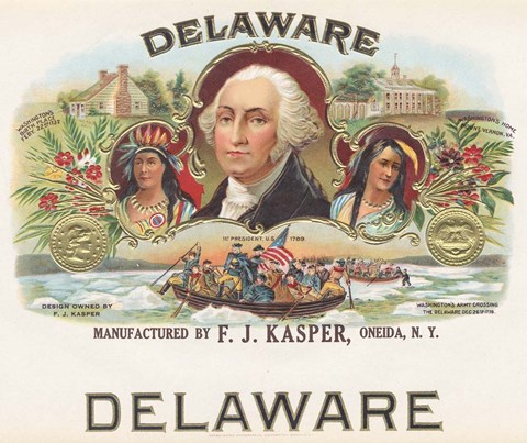 Framed Delaware Print