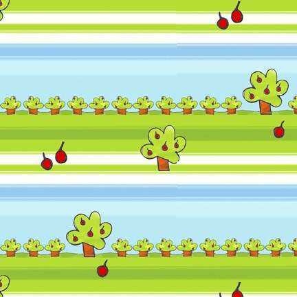 Framed Apple Orchard Print