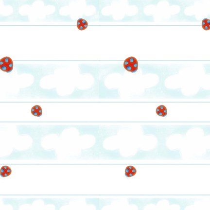 Framed Ladybugs Print