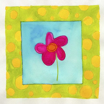 Framed Pink Flower Print