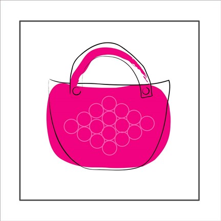 Framed Pink Purse Print