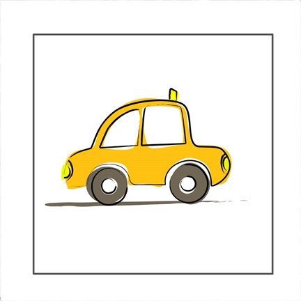 Framed Taxi Print