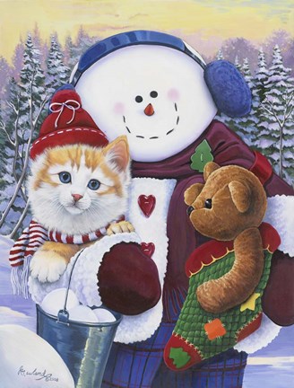 Framed Winter Wonder Pals Print