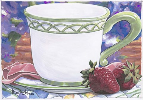 Framed Tea Party Bear 2 Print