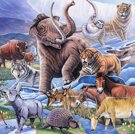 Framed Ice Age Color Print