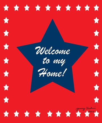 Framed Welcome to My Home Print