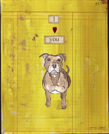 Framed I Love You Print