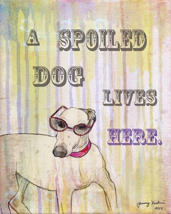 Framed Spoiled Dog Print