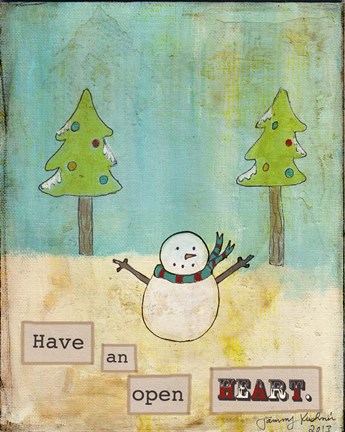 Framed Have An Open Heart Print