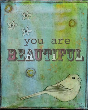 Framed You are Beautiful Print