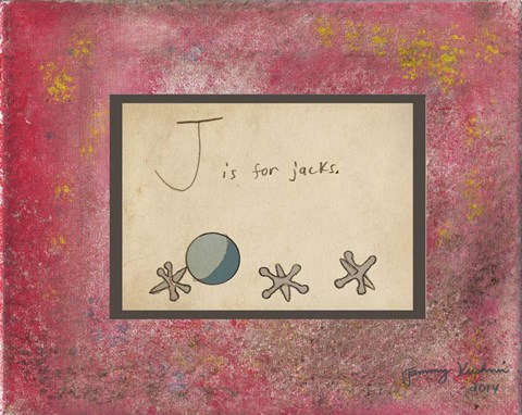 Framed J is For Jacks Print