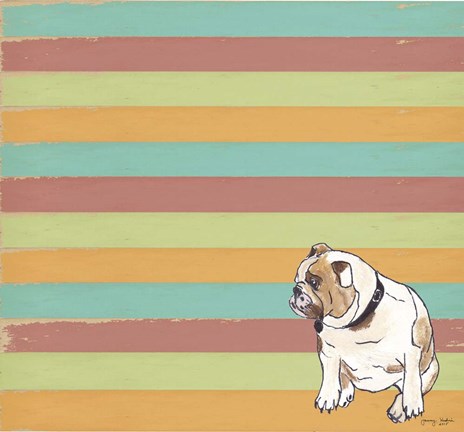 Framed Bulldog Print