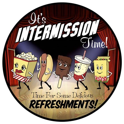 Framed Intermission Refreshments Print