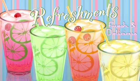 Framed Refreshments Print