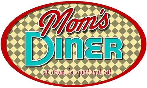 Framed Mom&#39;s Diner Print