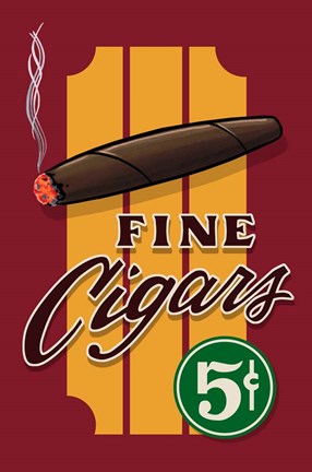 Framed Fine Cigars Print