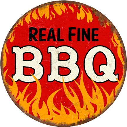 Framed BBQ Round Print