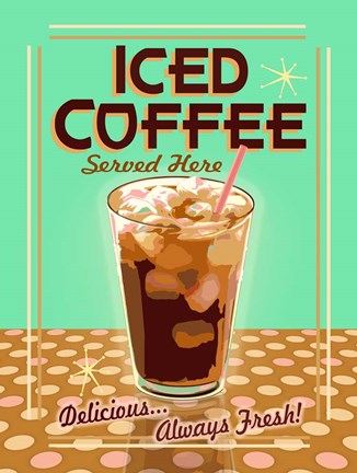 Framed Iced Coffee 2 Print