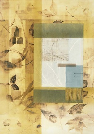 Framed Golden Times I Print