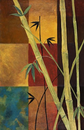Framed Bamboo Abstract 2 Print