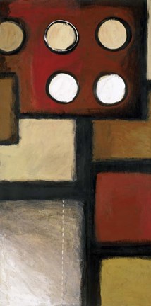 Framed Retro in Red I Print