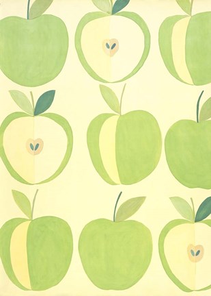 Framed Green Apples Print
