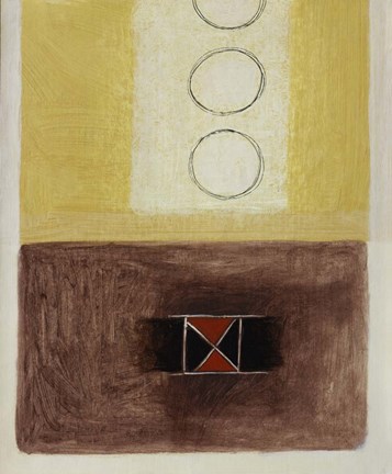 Framed Dots and Crosses II Print