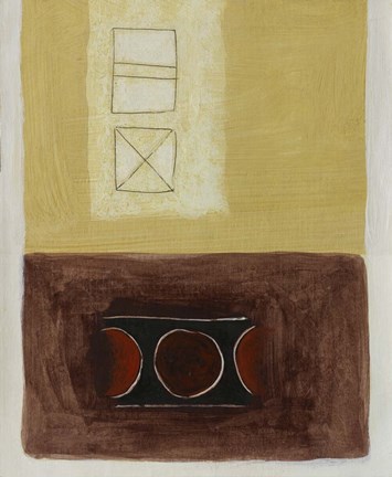 Framed Dots and Crosses I Print