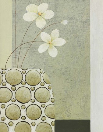 Framed Pebble Pot II Print