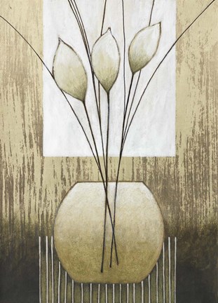 Framed Taupe I Print