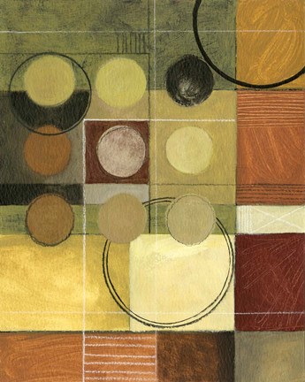 Framed Nine Circles, One Black Print