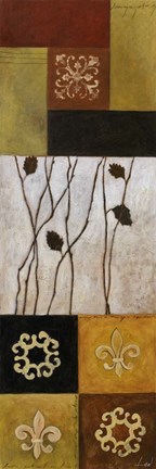 Framed Fleur de Lis I Print