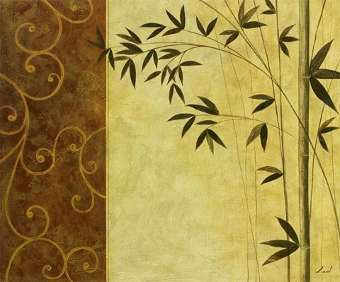 Framed Bamboo Elegance II Print