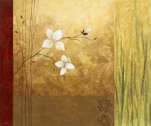 Framed Grass Abstract I Print