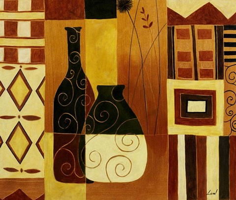 Framed Storage Jars Print