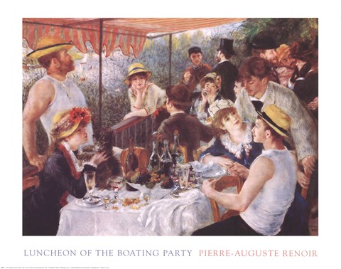 Framed Luncheon Of The Boating Party Print