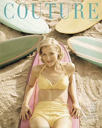 Framed Couture May 1951 Print