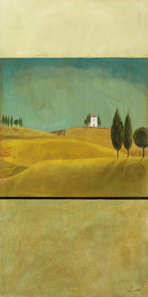 Framed Golden Fields I Print