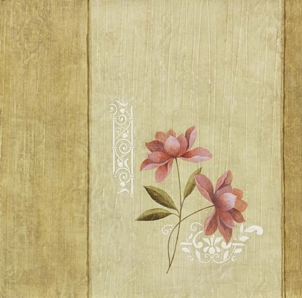 Framed Pink Fleur Print