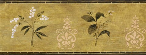 Framed White Flower on Gold Panel Print