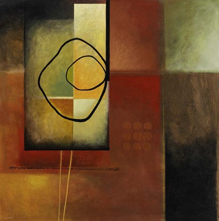 Framed Warm Reflections I Print