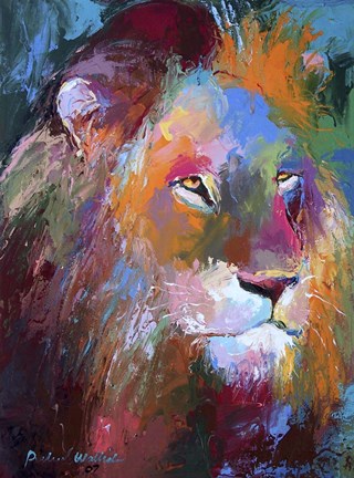 Framed Lion 4 Print
