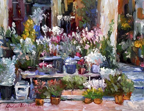 Framed Flower Stand Print