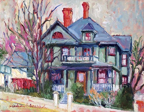 Framed Green House Print