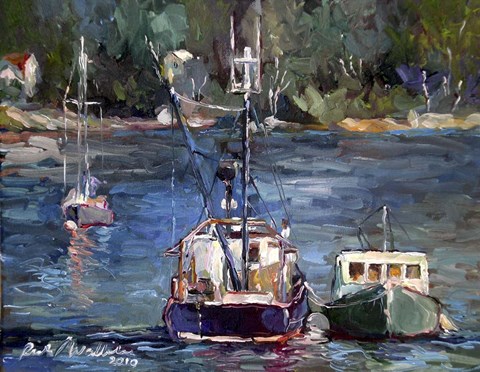 Framed Waiting to Ride Print